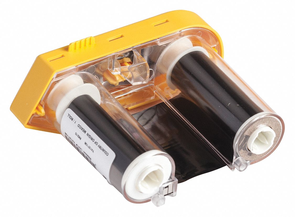 Single-Color Printer Ribbon: 2 in x 75 ft, Black, Resin, R6200