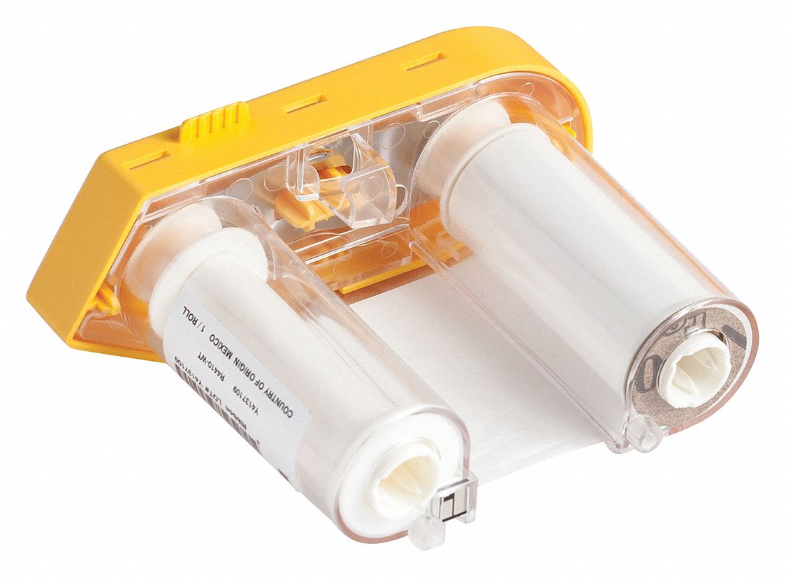 Single-Color Printer Ribbon: 2 in x 75 ft, White, Resin, R4400