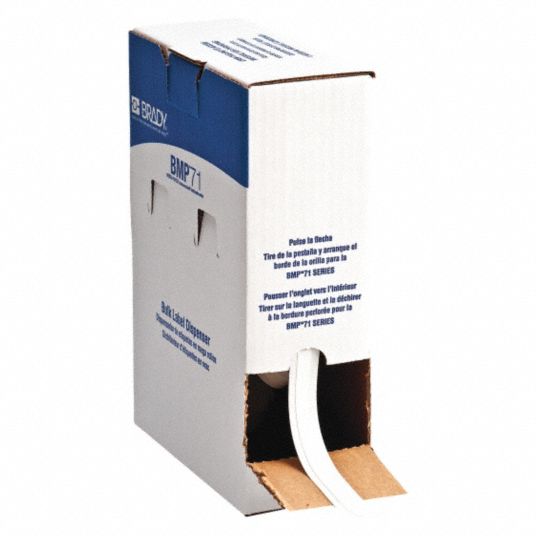 3/8 in, 3/8 in x 50 ft, Continuous Label Roll - 52HK02|M61C-375-430 ...