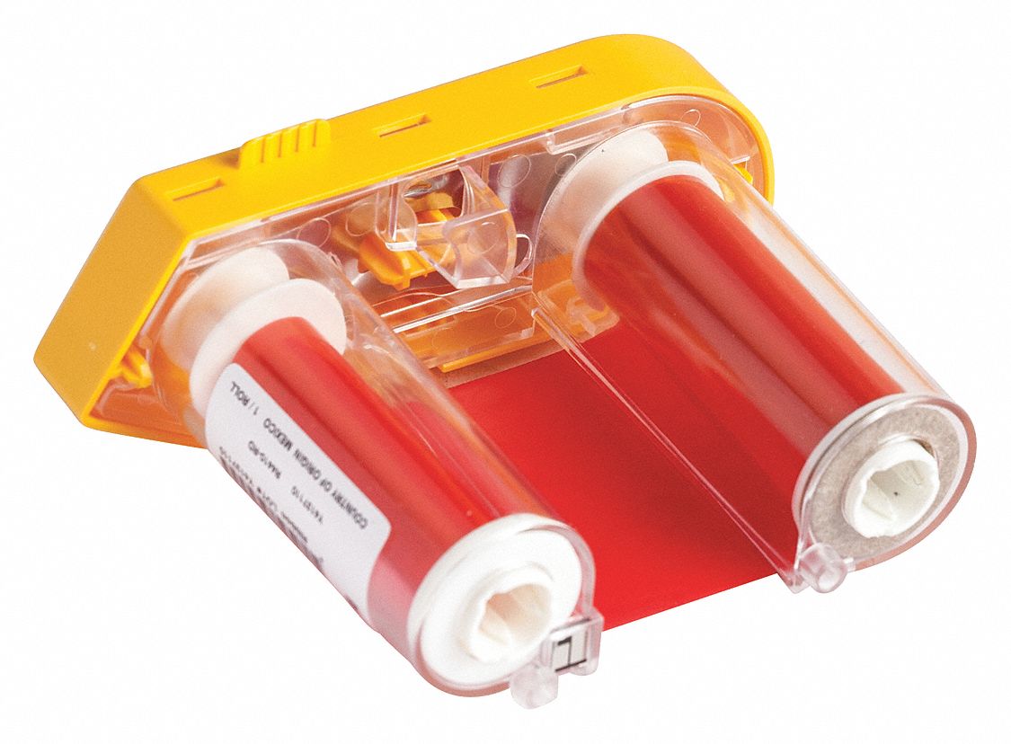 Single-Color Printer Ribbon: 2 in x 75 ft, Red, Resin, R4400