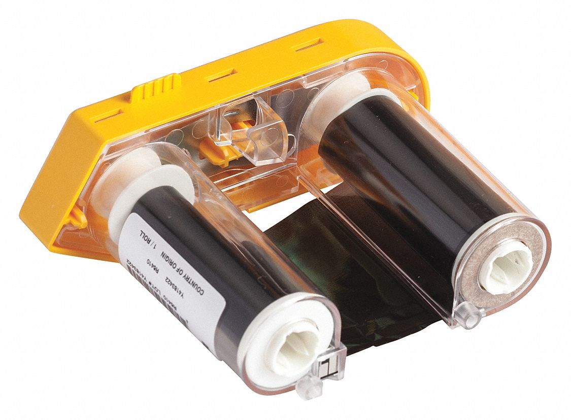 Single-Color Printer Ribbon: 2 in x 75 ft, Black, Resin, R6400