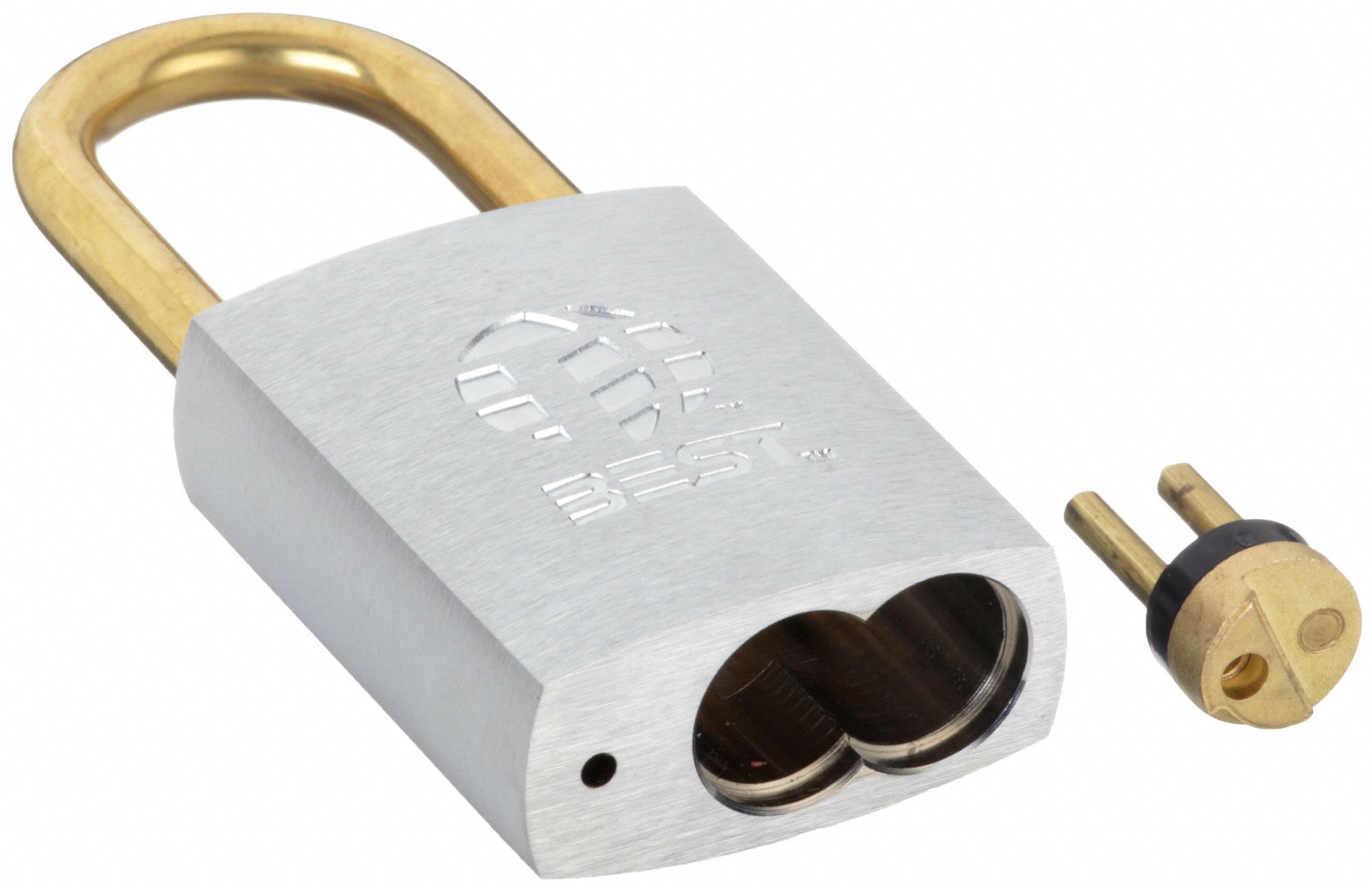 thumbnail image 2 of MASTER LOCK Padlock: 1 1/8 In Vertical Shackle Clearance, 7/8 In... 2 of 12
