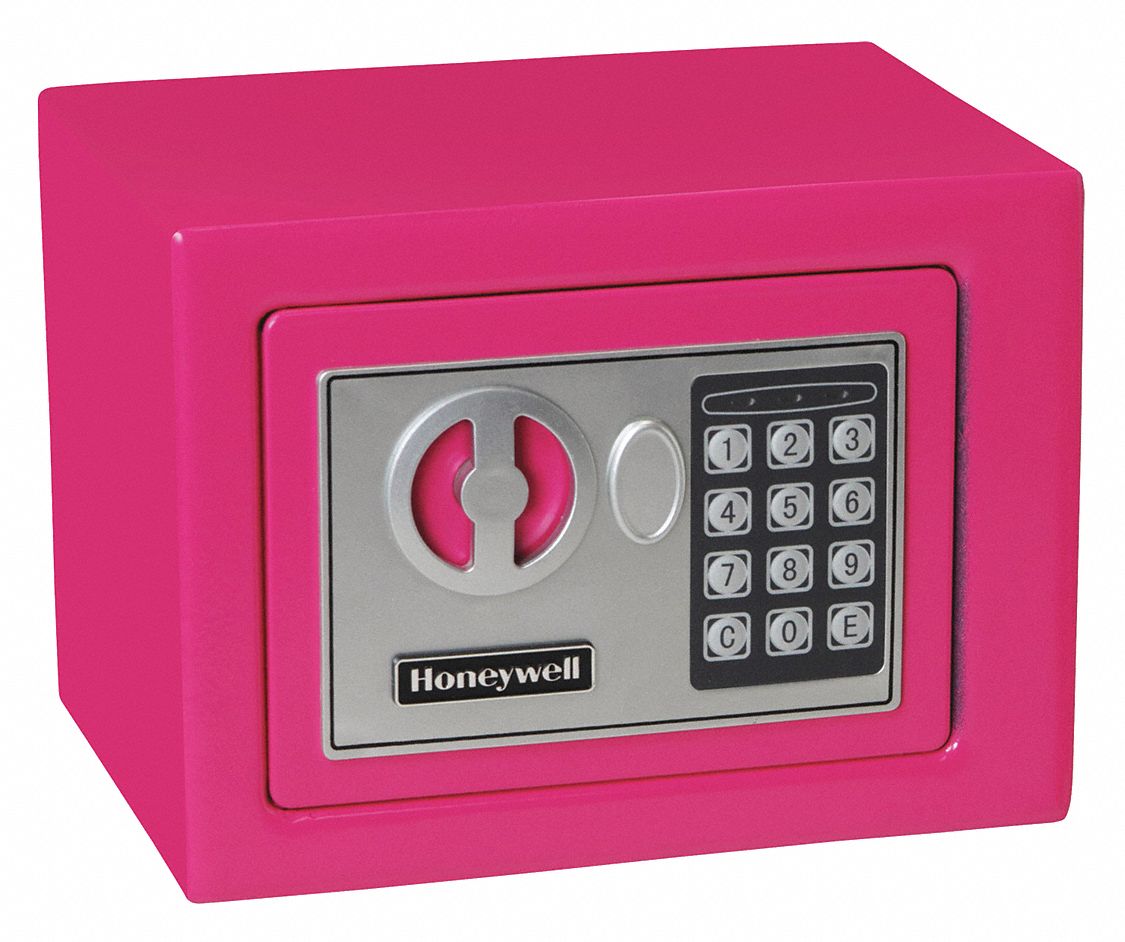 HONEYWELL Security Safe Compact and Portable, Digital Keypad/Override Key Lock, 9 in Outside Wd