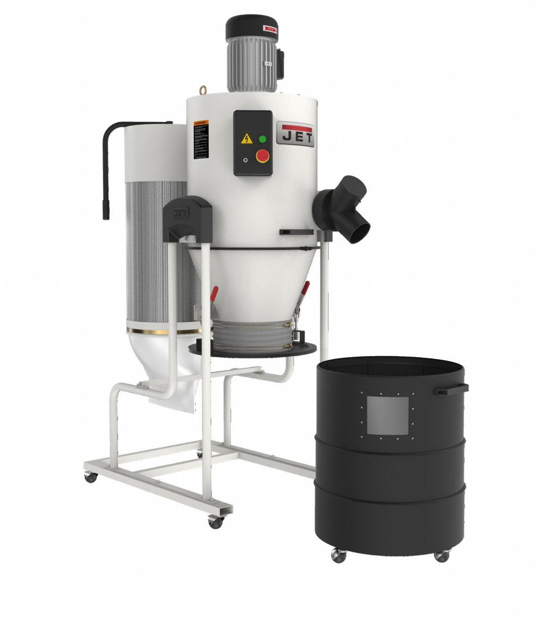 JET Dust Collector, 2HP, 938CFM, 2 micron, 76dBA 52HR88JCDC2 Grainger