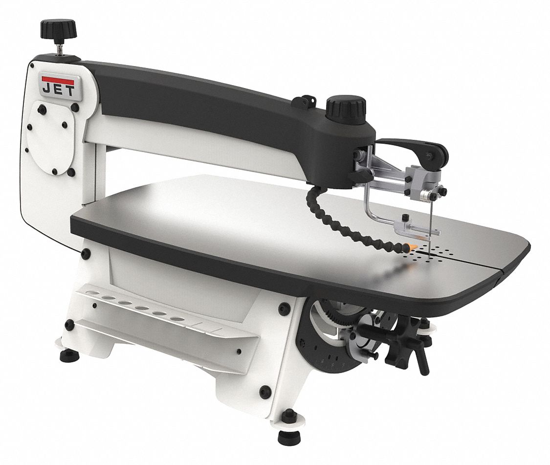 JET, 1.3 A Current, 22 3/8 in Throat Dp, Scroll Saw 52HR90JWSS22B