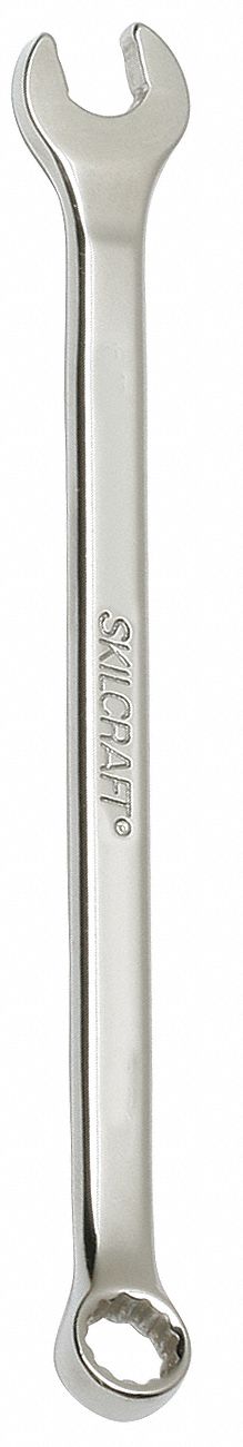 COMBINATION WRENCH, ALLOY STEEL, CHROME, 3/8 IN HEAD SIZE, 6 1/2 IN OVERALL L, OFFSET