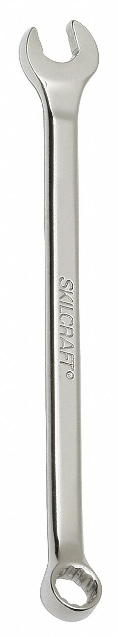 COMBINATION WRENCH, ALLOY STEEL, CHROME, 7/16 IN HEAD SIZE, 7 1/4 IN OVERALL L, OFFSET