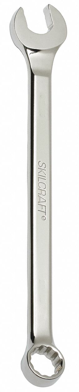 Combination Wrench: Alloy Steel, Chrome, 5/16 in Head Size, 5 3/4 in Overall Lg, Offset