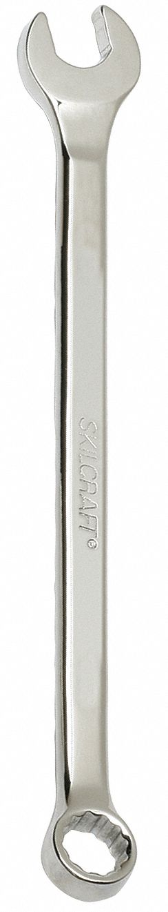 COMBINATION WRENCH, ALLOY STEEL, CHROME, 14 MM HEAD SIZE, 8 3/4 IN OVERALL L, OFFSET