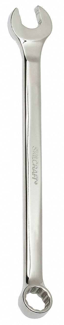 COMBINATION WRENCH, ALLOY STEEL, CHROME, 18 MM HEAD SIZE, 10 1/4 IN OVERALL L, OFFSET