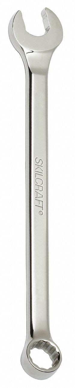 COMBINATION WRENCH, ALLOY STEEL, CHROME, 3/4 IN HEAD SIZE, 11 IN OVERALL L, OFFSET