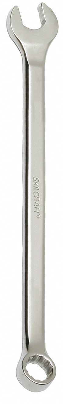 COMBINATION WRENCH, ALLOY STEEL, CHROME, 11 MM HEAD SIZE, 7 1/4 IN OVERALL L, OFFSET