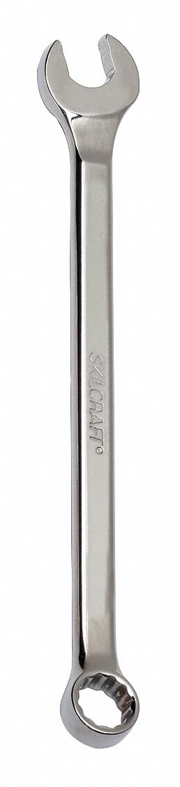 Combination Wrench: Alloy Steel, Chrome, 11/16 in Head Size, 10 1/4 in Overall Lg
