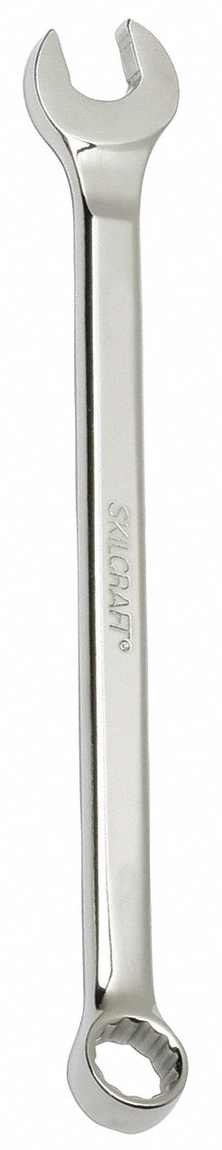 COMBINATION WRENCH, ALLOY STEEL, CHROME, 5/8 IN HEAD SIZE, 9 1/2 IN OVERALL L, OFFSET