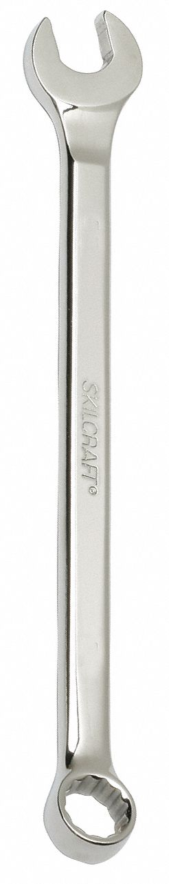 Combination Wrench: Alloy Steel, Chrome, 5/8 in Head Size, 9 1/2 in Overall Lg, Offset