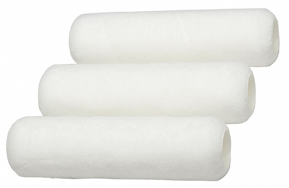 ABILITY ONE Paint Roller Cover 9 in Lg, 1/2 in Nap Size, Woven Fabric