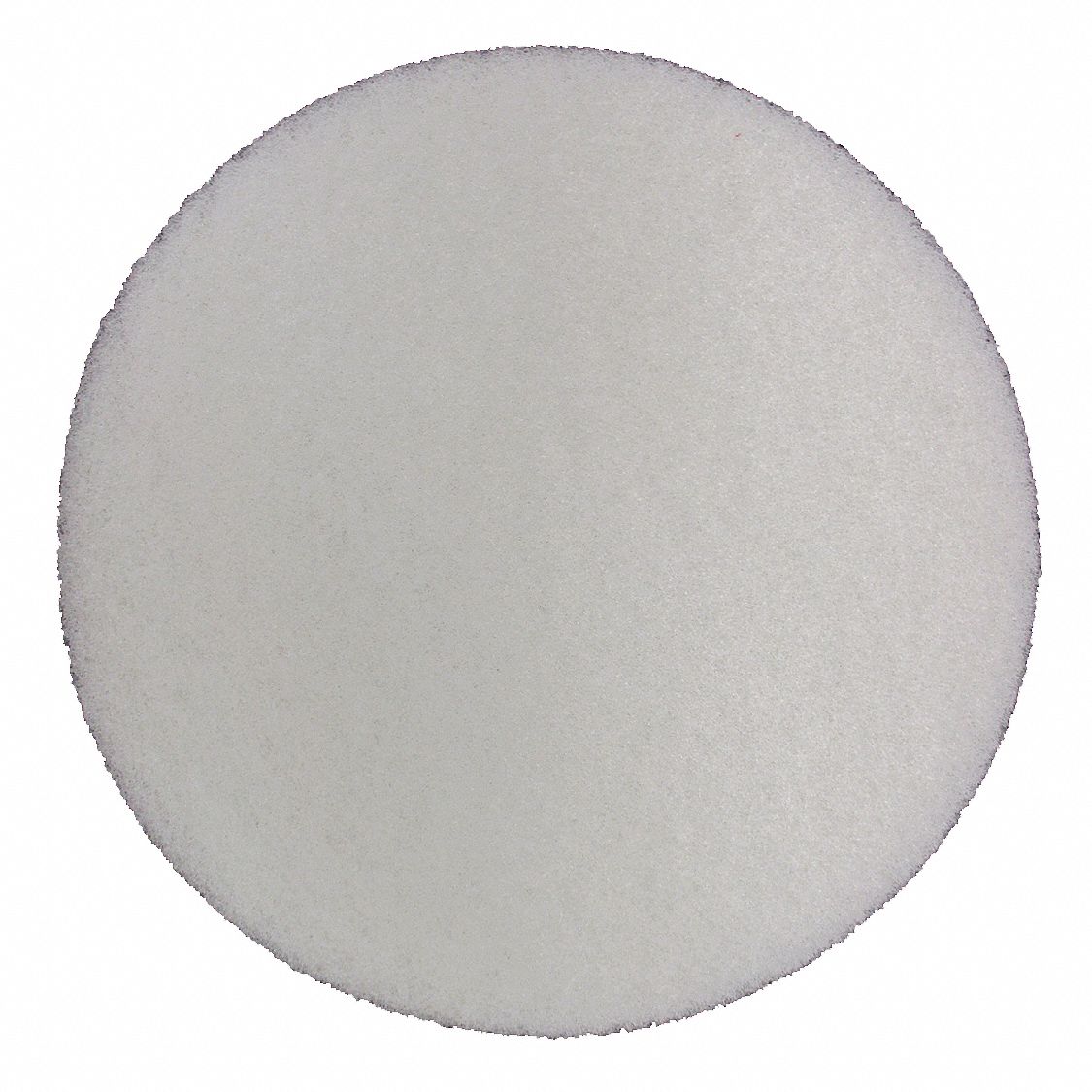 Polishing Pad: Cleaning/Buffing, White, 17 in Dia, Polyester, 5 PK