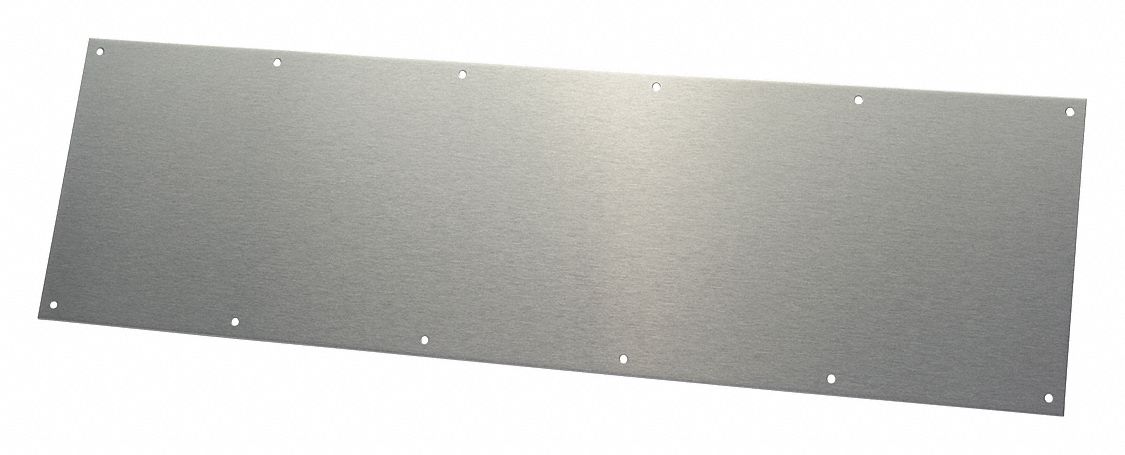 DOOR PROTECTION PLATE,SS,10IN H X 34IN W