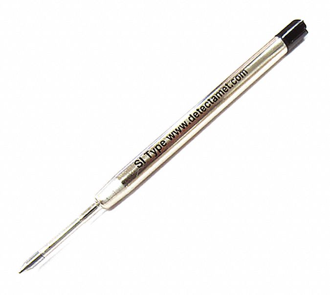 DETECTAMET, INC., Black, Fine Point Size, Pen Ink Refill 52HU46100