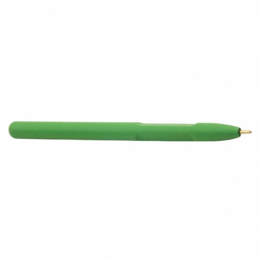 DETECTAMET, INC. Metal Detectable Stick Pen, Green Ink Color, Black