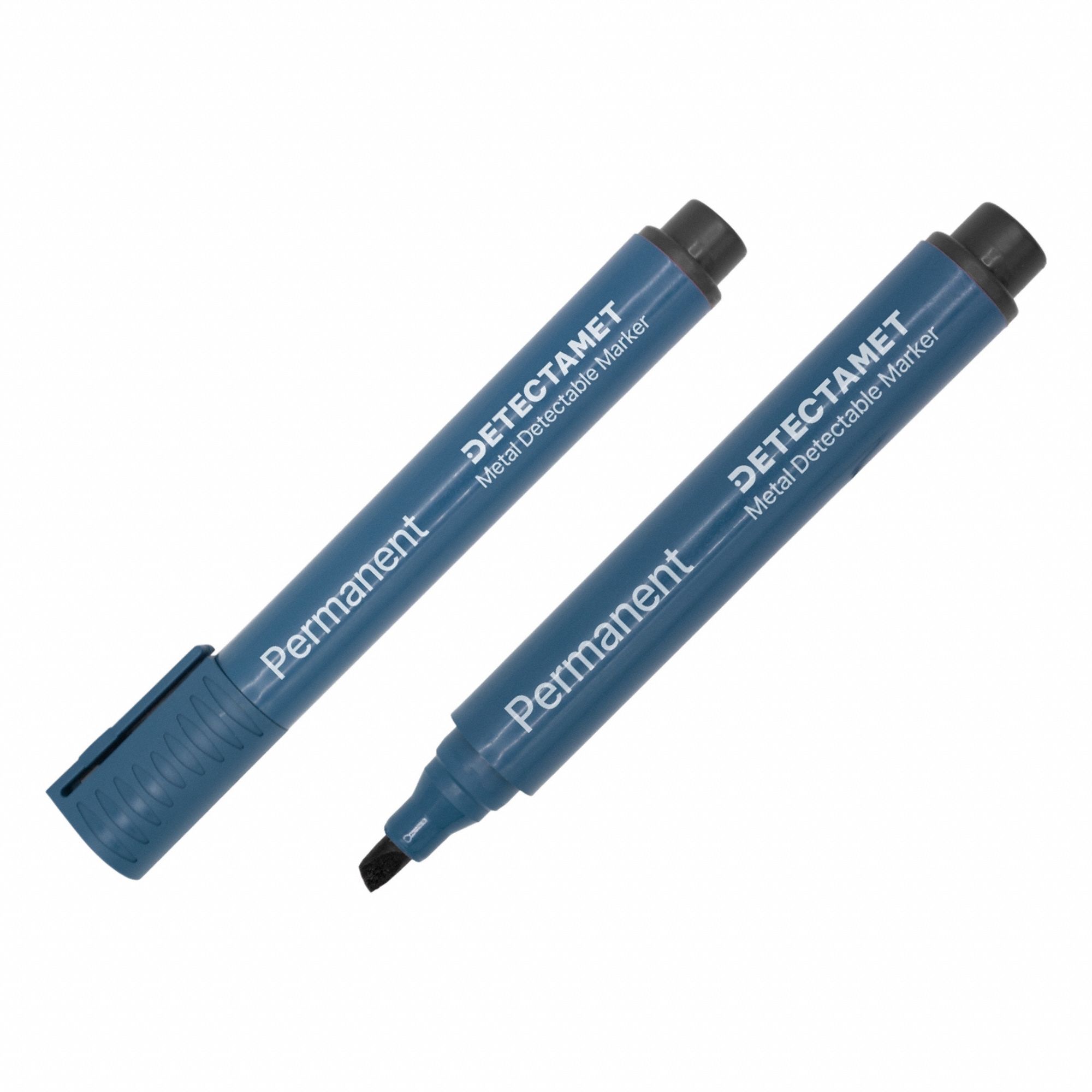 Permanent Marker Set: Black, Capped, Chisel, 2 mm Tip Size, Std, Non-Washable