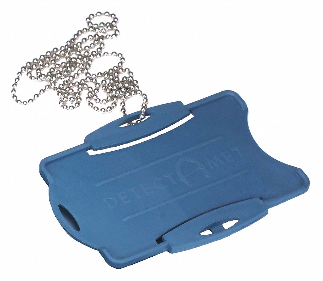 DETECTAMET, INC. SWIPE CARD HOLDR W/SAFETYCHAIN,BLUE,PK25 - 1008082 ...