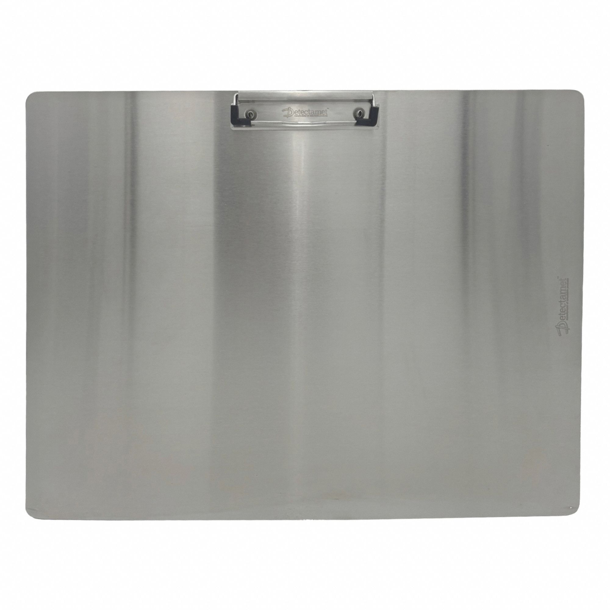 Clipboard: A3 Paper Size Name, Stainless Steel, 1 in Clip Capacity, 18 in Overall Wd, Silver