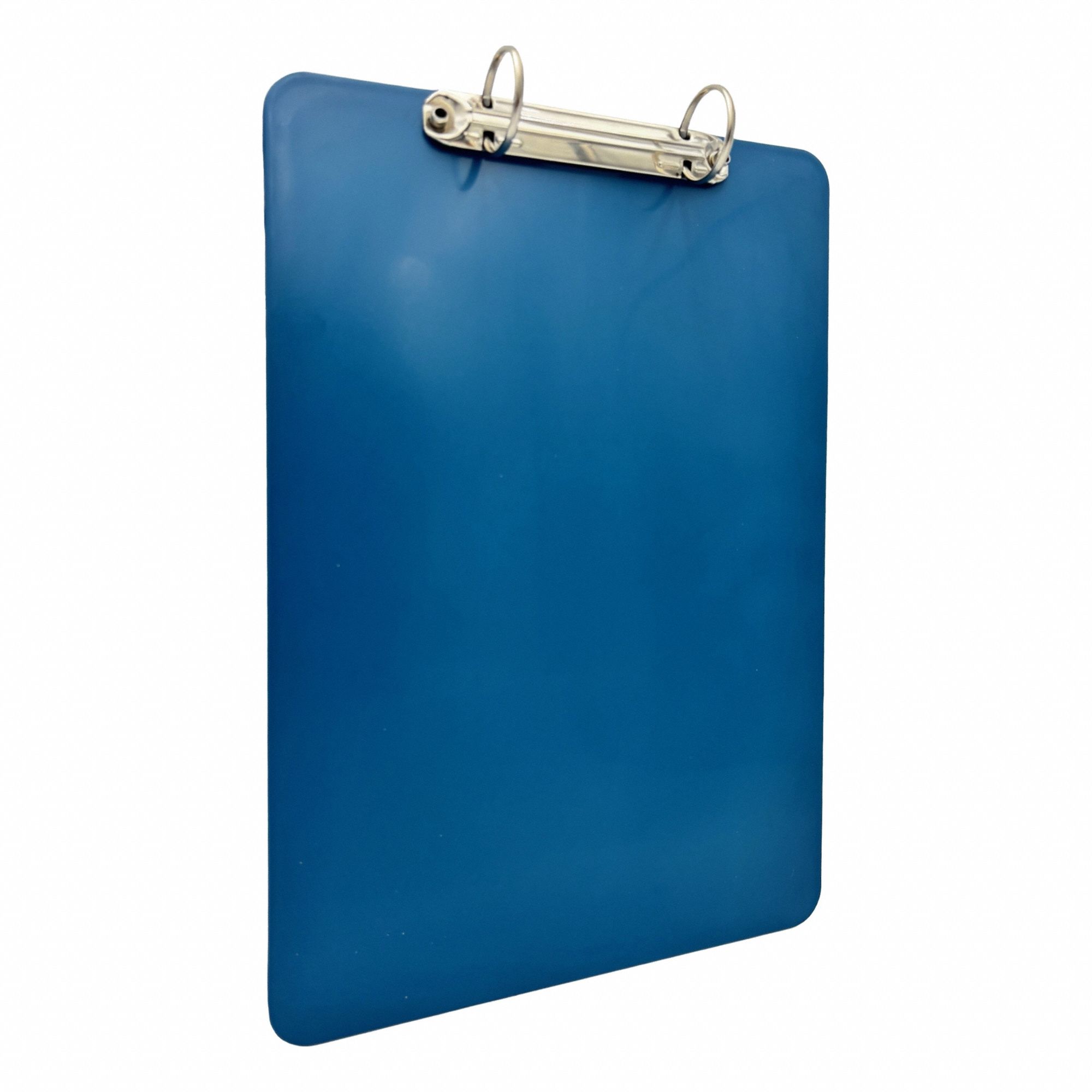 Clipboard: A4 Paper Size Name, Plastic, 1 in Clip Capacity, 9 in Overall Wd, Blue, 14 in Overall Ht