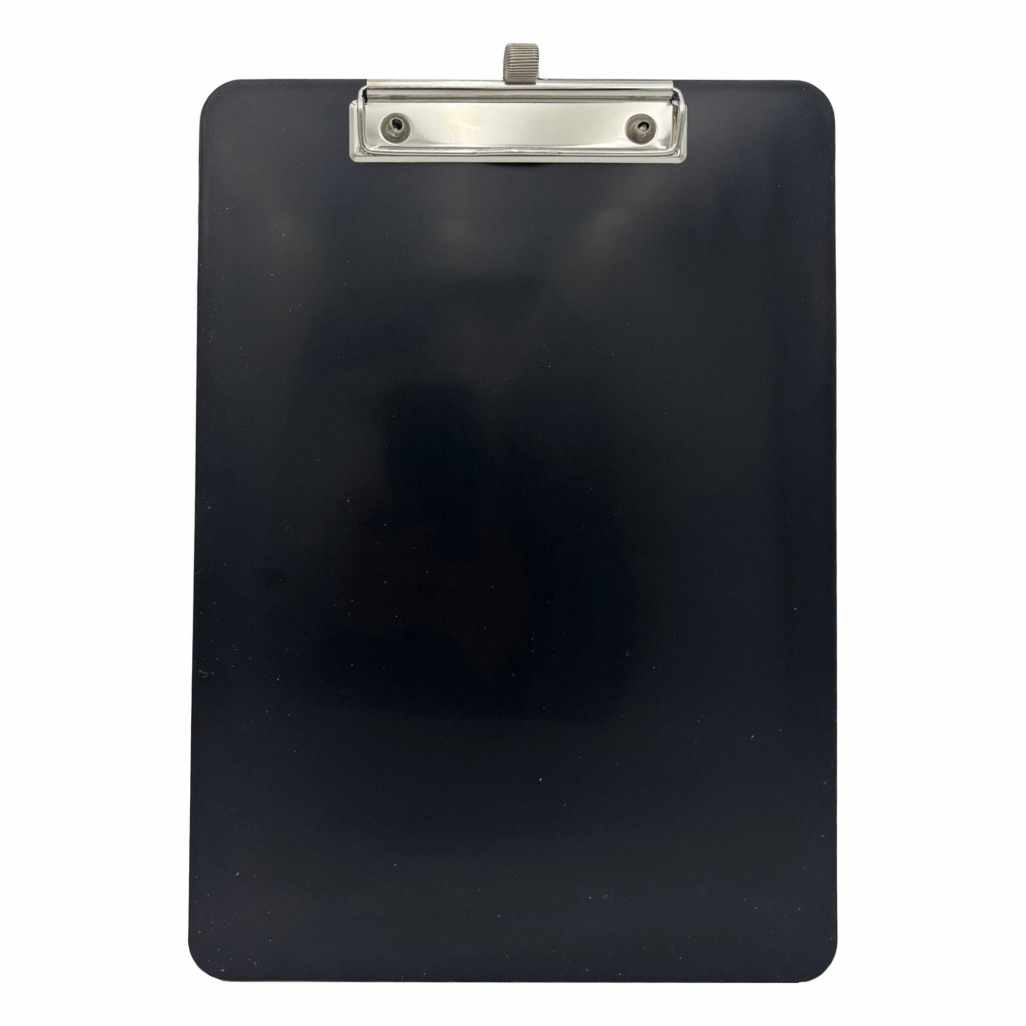 Clipboard: A4 Paper Size Name, Plastic, 1 in Clip Capacity, 9 in Overall Wd, Black, 14 in Overall Ht