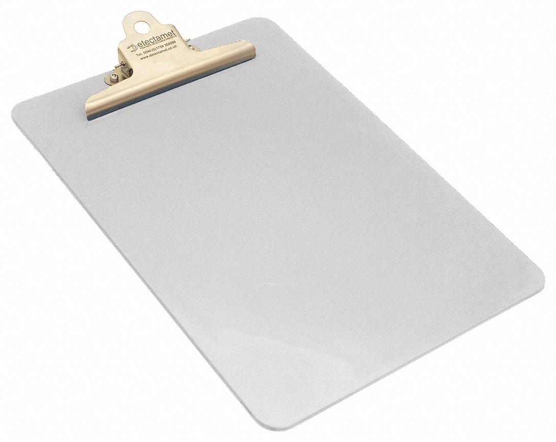 A4 Paper Size Name, Plastic, Clipboard 52HW11300O06P06A10 Grainger
