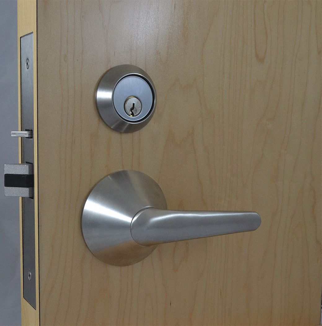 SECURITECH, Classroom Lever Locksets, Stainless Steel, Door Lockset ...