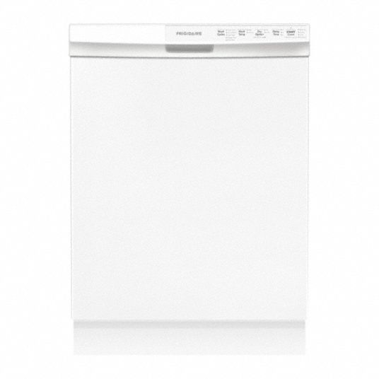 FRIGIDAIRE, White, 5 Wash Cycles, Dishwasher 52HZ50FDPC4314AW Grainger