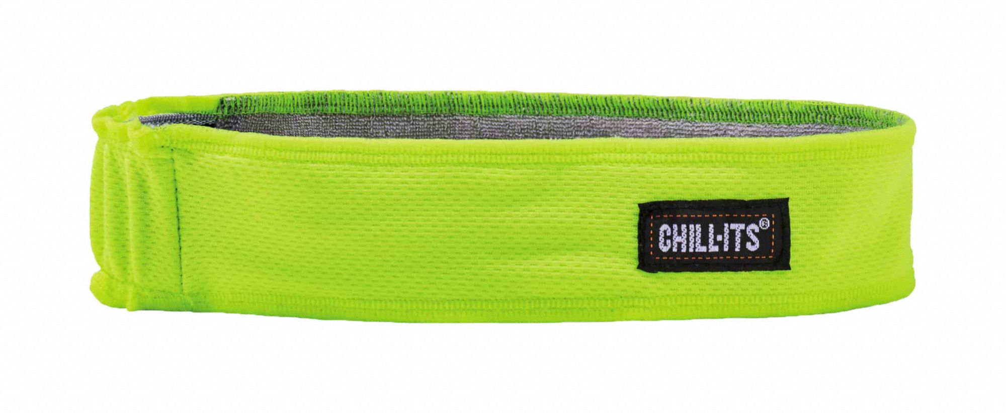 Bandana: Lime, Universal, Sweatband, Cooling, Terry Cloth, Evaporative-Cooling