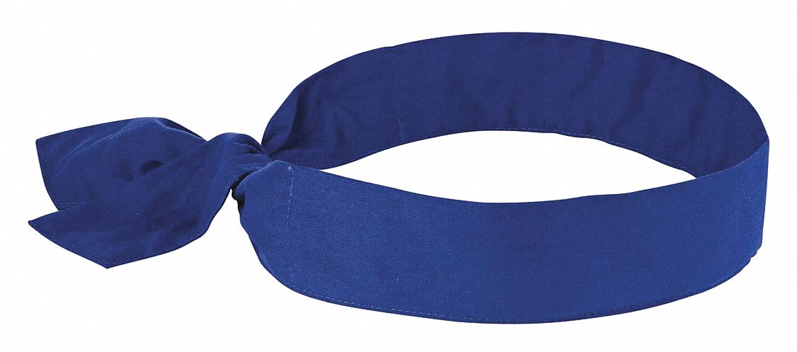 CHILL-ITS EVAPORATIVE COOLING BANDANA, BLUE, UNIVERSAL, HEAD BAND, COTTON