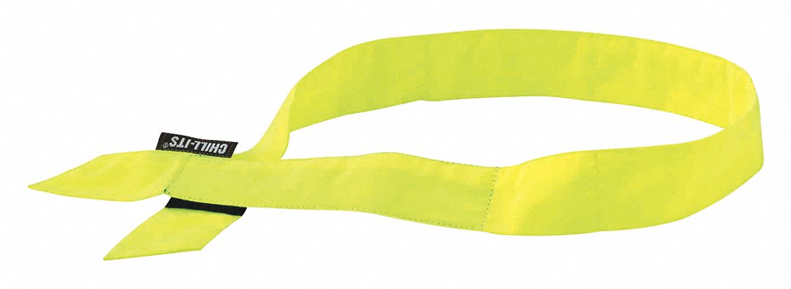 Evaporative Cooling Bandana: Lime, Universal, Head Band, Cooling, Acrylic