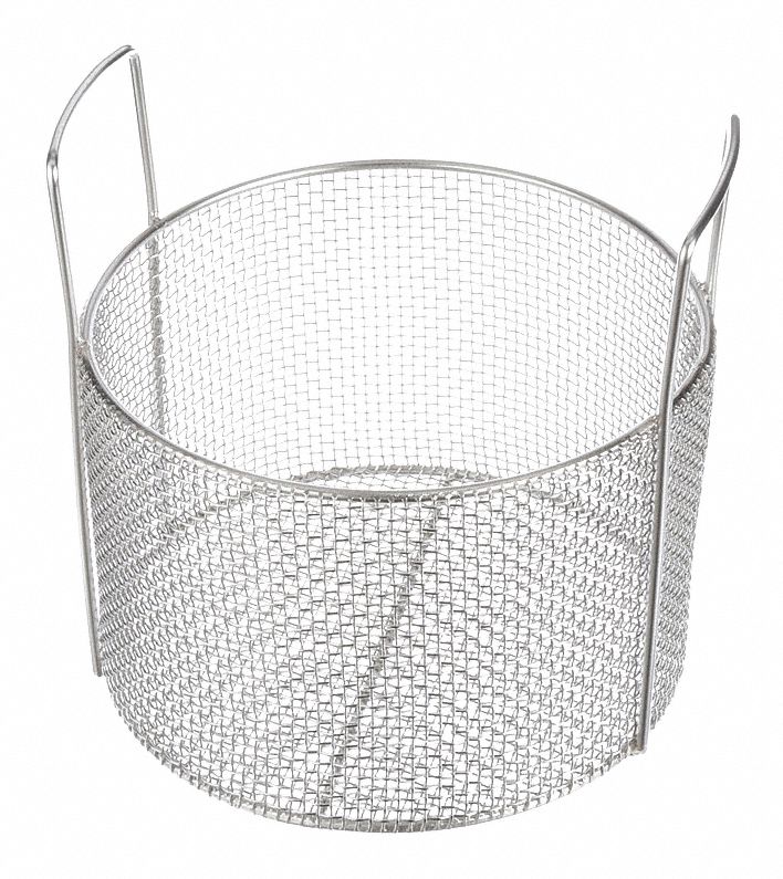 MARLIN STEEL WIRE PRODUCTS Parts Washing Basket, Round, Basket Height 8