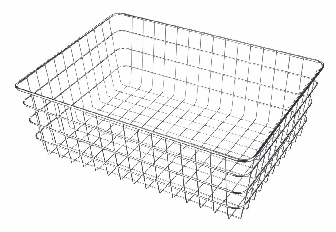 MARLIN STEEL WIRE PRODUCTS, Material Handling Basket, Steel, Storage