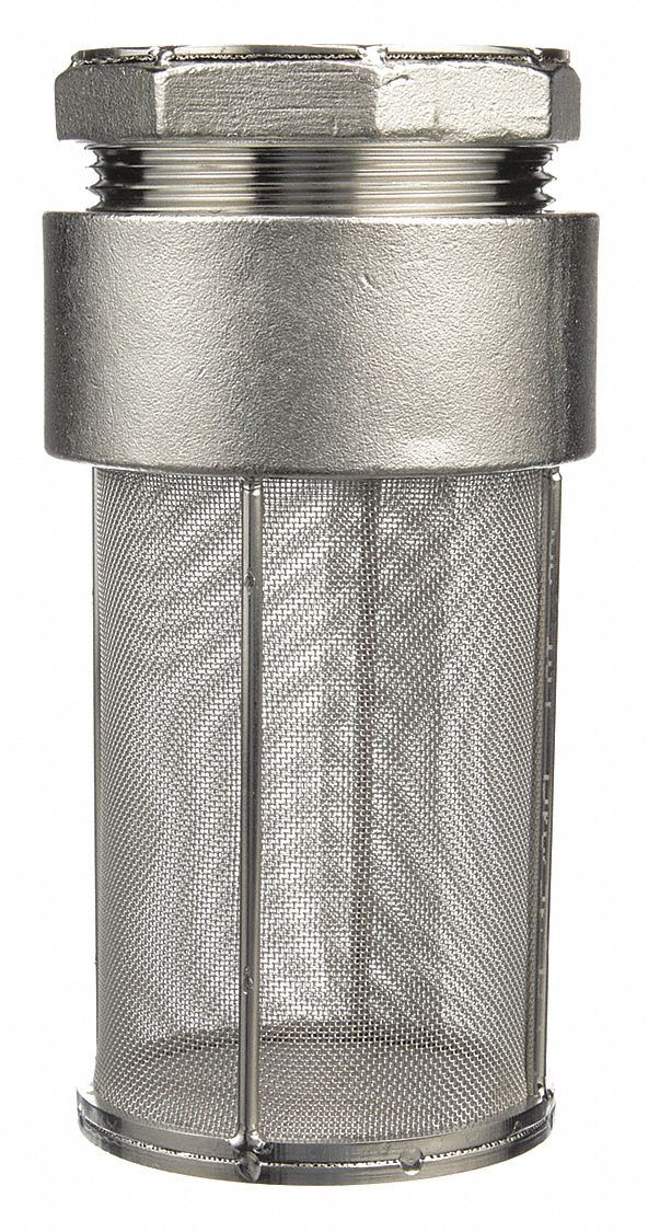 Parts Washer Basket: Round, Stainless Steel, Silver, 6 1/2 in Basket Ht