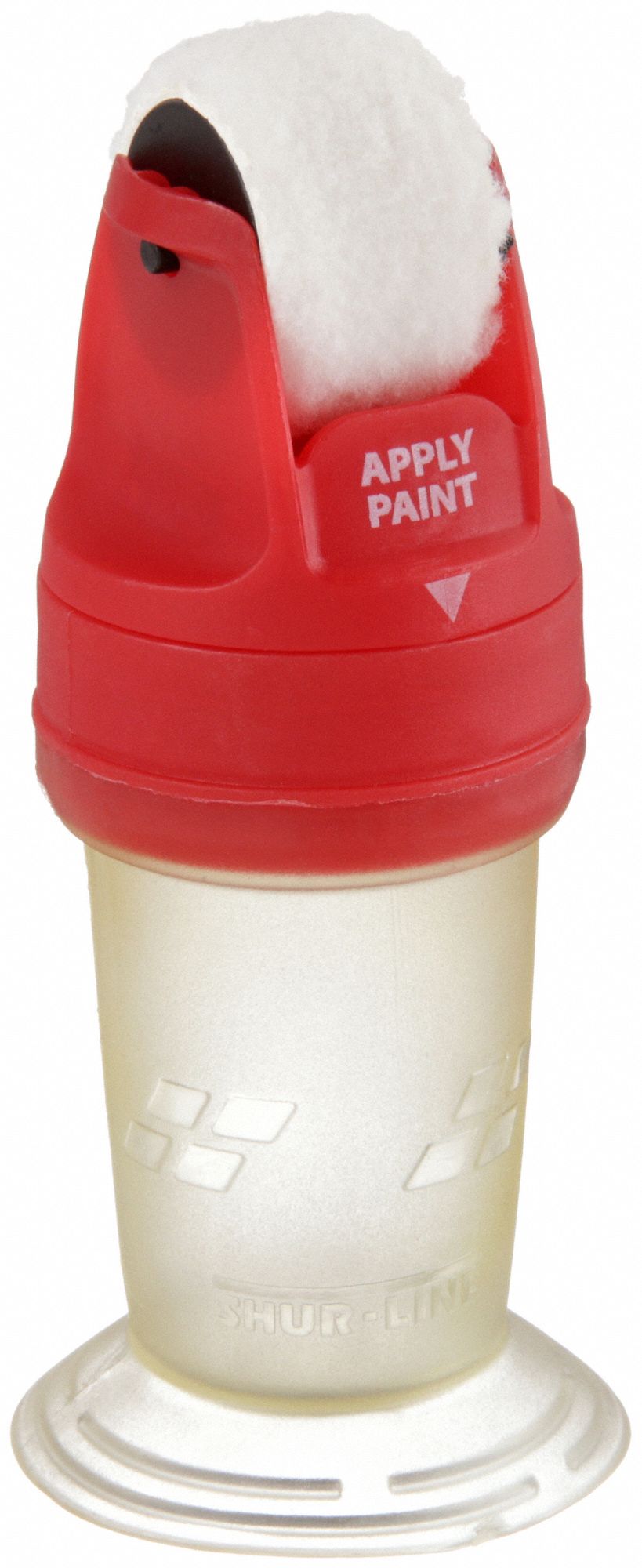 Touch Up Painter: 6 in Overall Lg, 2 1/2 in Overall Wd, Plastic, Red, 1 # Included