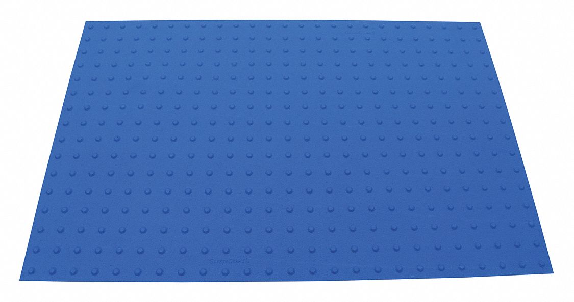 ADA Warning Pad: Asphalt/Concrete, Surface Applied, Flex Cement, Blue, 5 ft Lg, 3 ft Wd