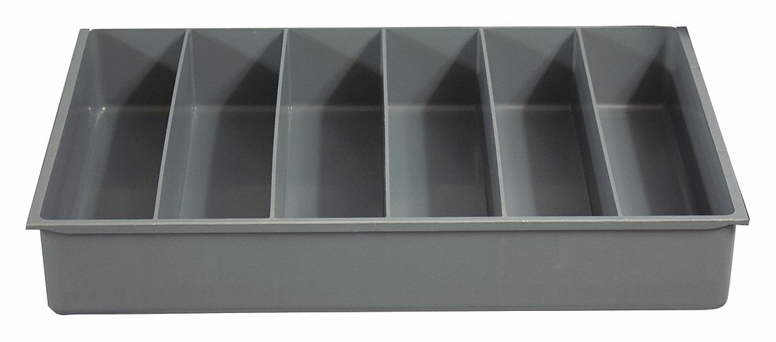 Durham 124 95 12 IND Large, Polypropylene, 12 Compartment Insert, Gray