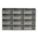 COMPARTMENT DRAWER INSERT, 18 X 12 X 3 IN, 5 25/32 X 2 27/32 IN, 12 COMPARTMENTS, GREY