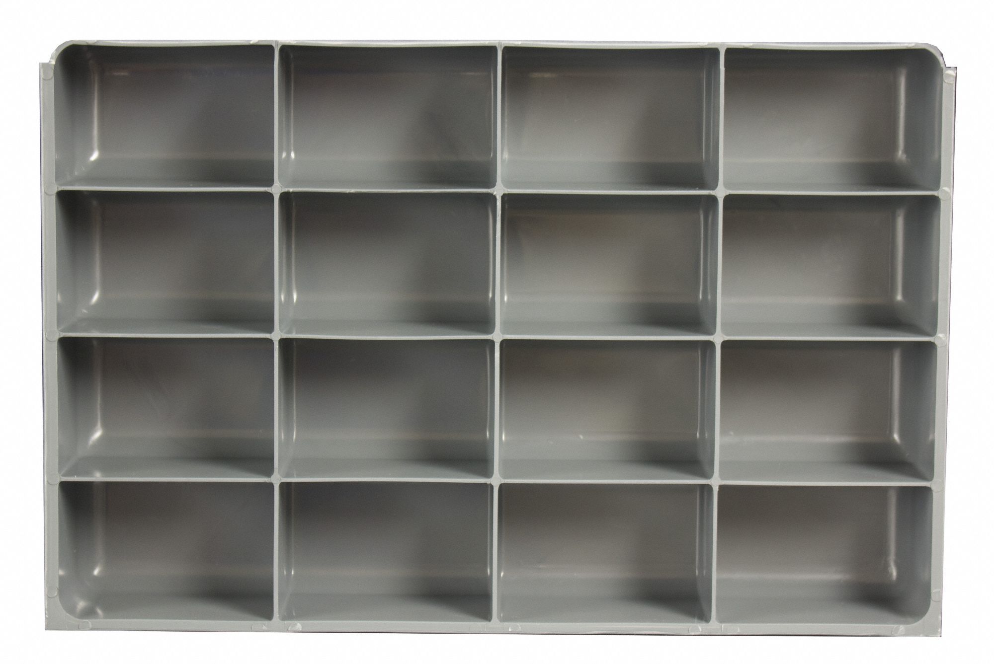 COMPARTMENT DRAWER INSERT, 18 X 12 X 3 IN, 4 5/16 X 2 27/32 IN, 16 COMPARTMENTS