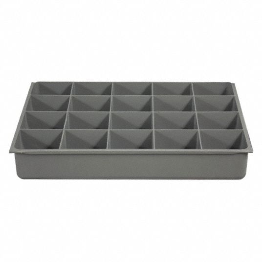 DURHAM MFG Compartment Drawer Insert 18 in x 12 in x 3 in, 3 7/16 in x