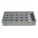 COMPARTMENT DRAWER INSERT, 18 IN X 12 IN X 3 IN, 21 COMPARTMENTS, GREY