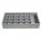 DRAWER INSERT,21 COMPARTMENTS,GRAY