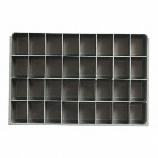 18 in x 12 in x 3 in, 2 1/8 in x 2 27/32 in, Compartment Drawer Insert -  52JD32