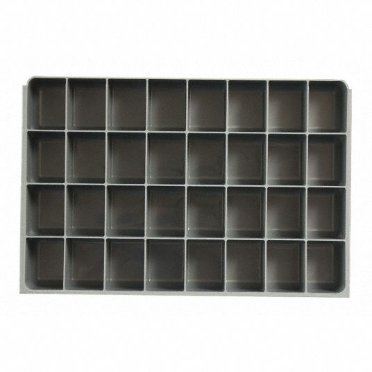 Industrial metal 18 drawer organizer with dividers 34” x 18” x