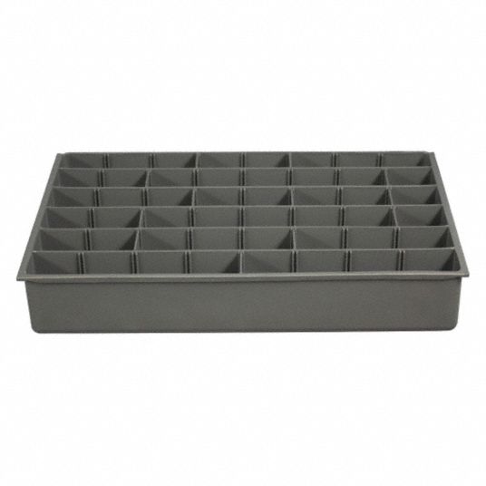 DURHAM MFG Plastic Compartment Drawer Insert, Compartments per Drawer