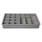 DRAWER INSERT,17 COMPARTMENTS,GRAY